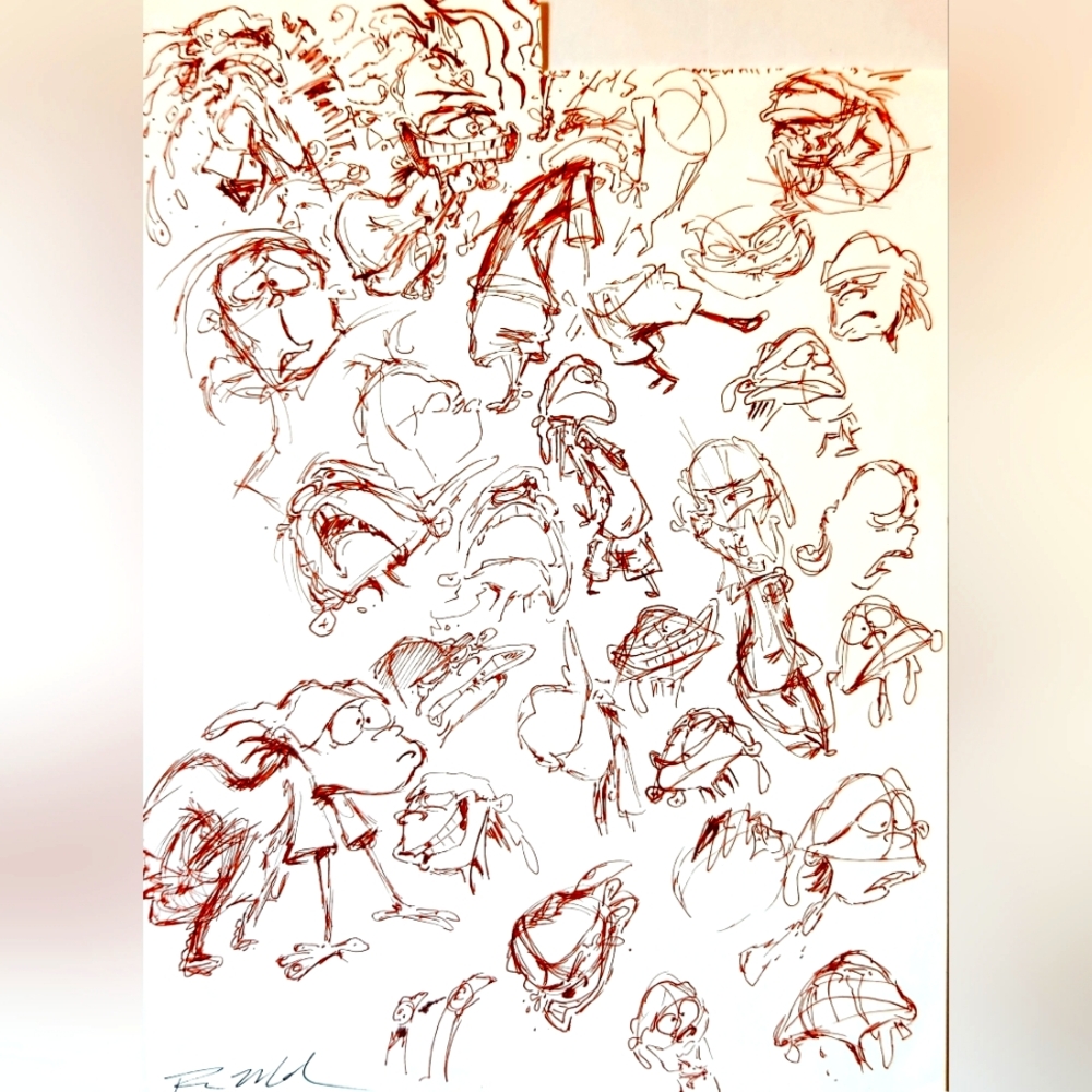Ed Edd n Eddy "Sepia Pens" Drawing by Raven Molisee